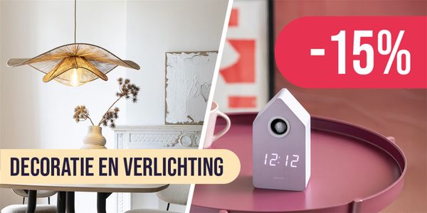Promotieafbeelding -15% op decoratie en verlichting!