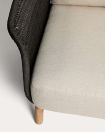 Lounge 3-zit ALIPA - Ecru / Massief acaciahout KAV O00320RO15