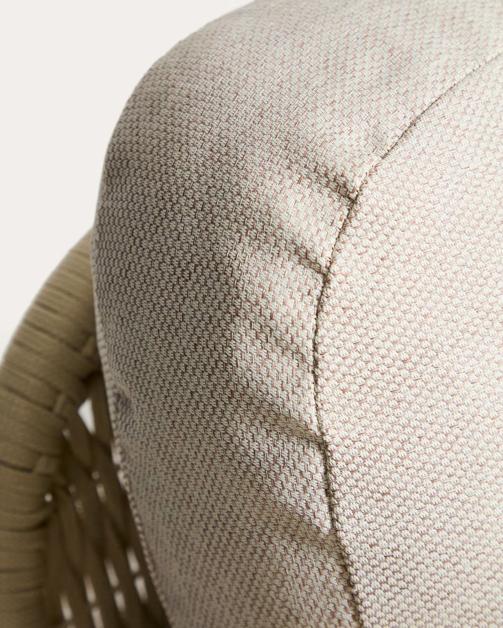 Lounge 3-zit ALIPA - Ecru / Massief acaciahout KAV O00320RO12