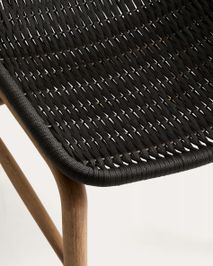 Tuinstoel ALIPA - Donkergrijs / Massief accaciahou KAV O00585RO15