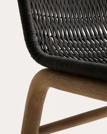 Tuinstoel ALIPA - Donkergrijs / Massief accaciahou KAV O00585RO15