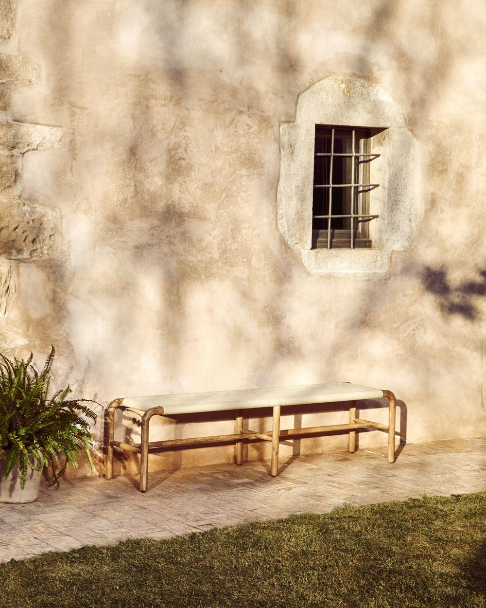 Tuinbank ALIPA - Ecru / Massief acaciahout KAV O00586RO12