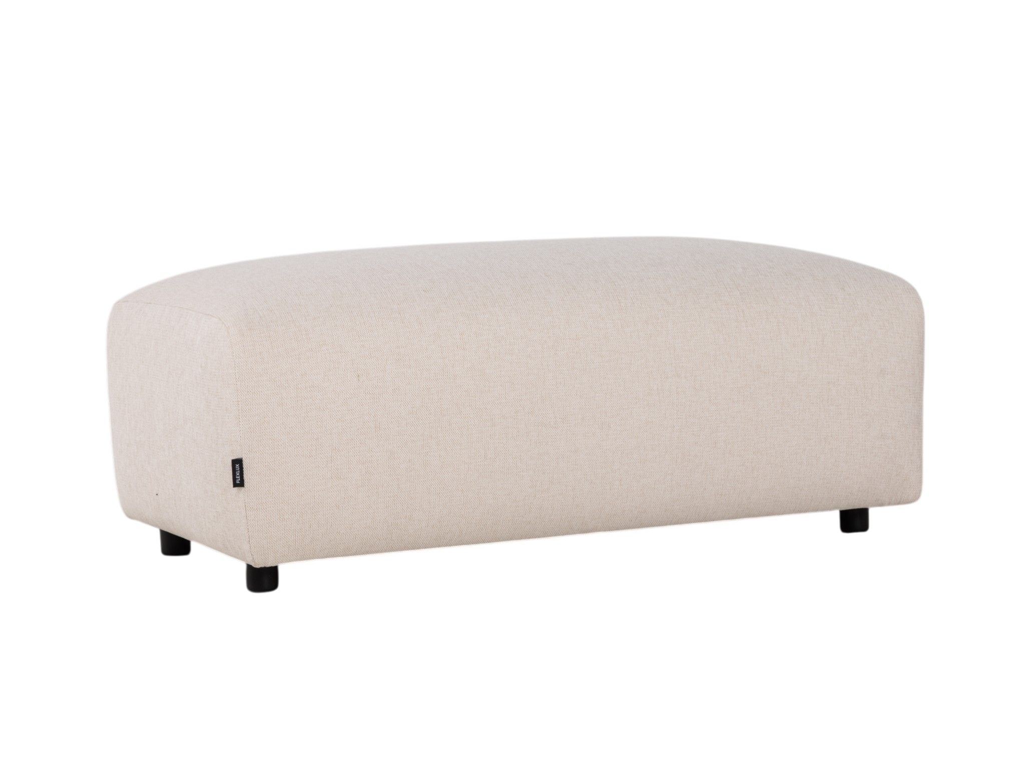 Voetbank MELFI - Beige stof