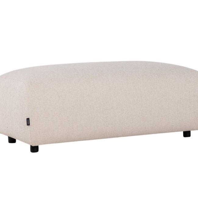 Voetbank MELFI - Beige stof