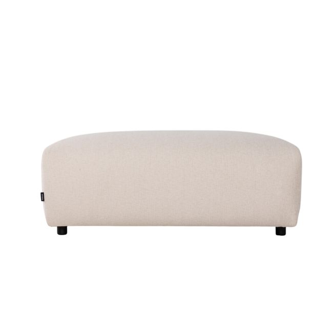 Voetbank MELFI - Beige stof