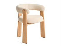 Tuinstoel GRANITE - Beige/Massief teakhout KAV O00359FA12