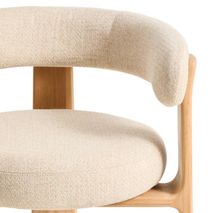 Tuinstoel GRANITE - Beige/Massief teakhout KAV O00359FA12