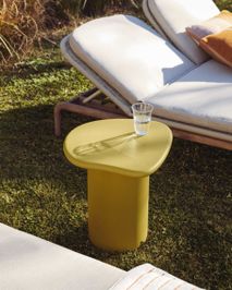 Bijzettafel MACARELLA - Mosterdgeel cement KAV J0300048PR31