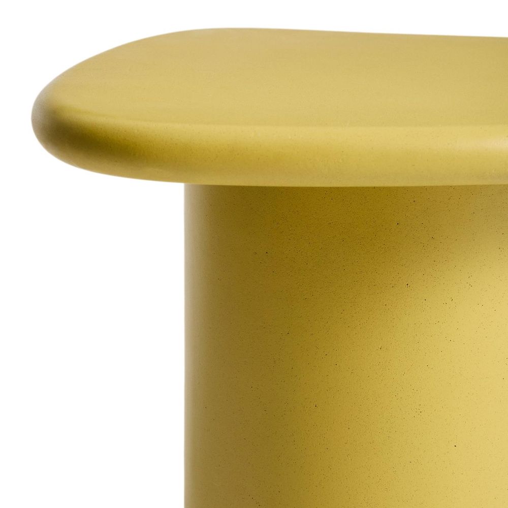Bijzettafel MACARELLA - Mosterdgeel cement KAV J0300048PR31