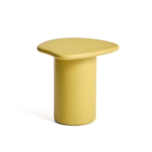 Bijzettafel MACARELLA - Mosterdgeel cement