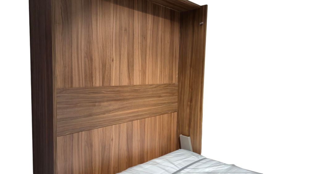 Verticaal opklapbed OPTIMA - Notelaar / Vanille BNE-23-001-VER160200