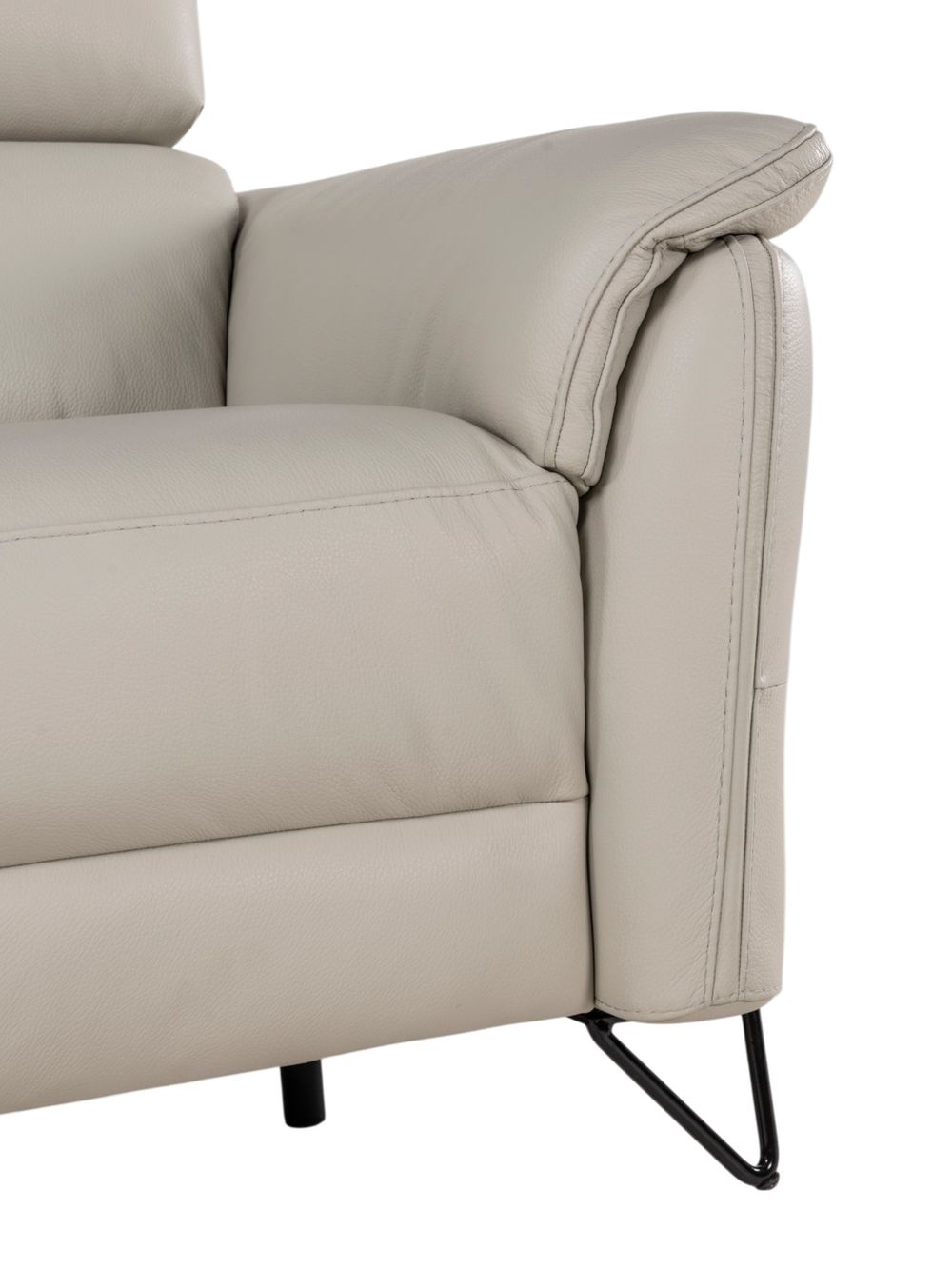 3-zit met elektrische relaxen APACHE - Leder licht DDV-24-000110-LR-GA1019