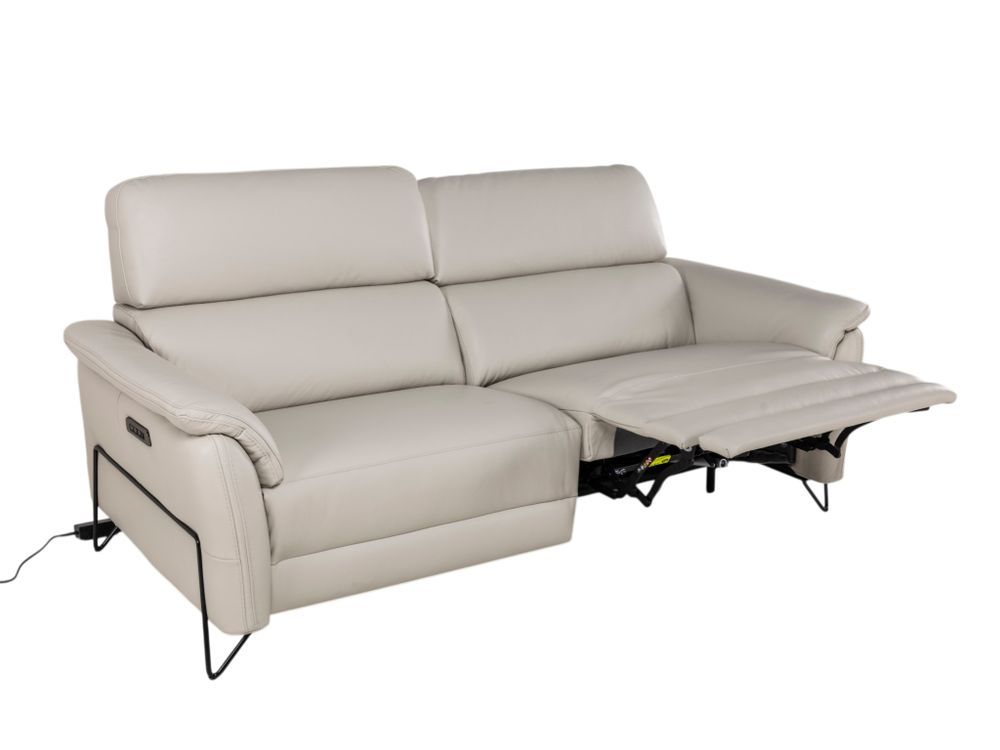 3-zit met elektrische relaxen APACHE - Leder licht DDV-24-000110-LR-GA1019