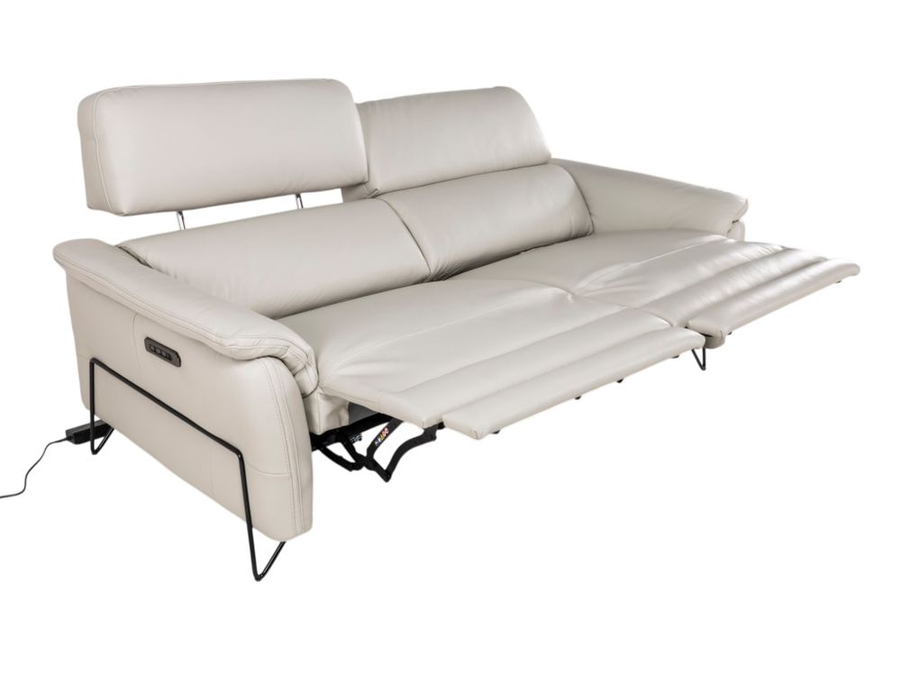 3-zit met elektrische relaxen APACHE - Leder licht DDV-24-000110-LR-GA1019