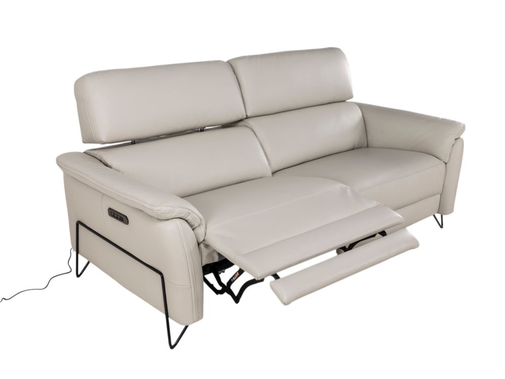 3-zit met elektrische relaxen APACHE - Leder licht DDV-24-000110-LR-GA1019