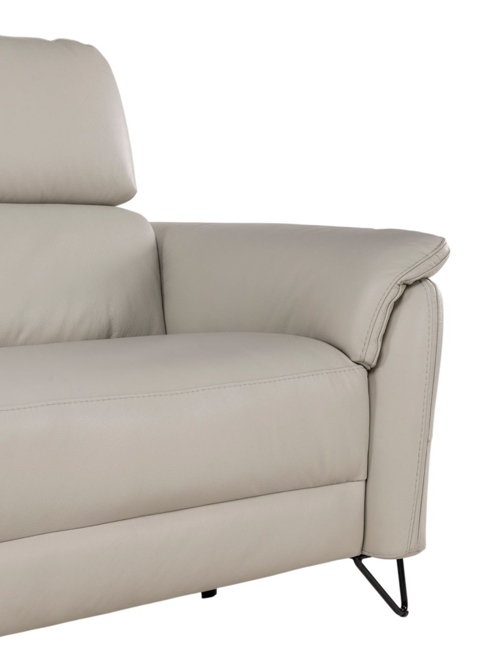 3-zit met elektrische relaxen APACHE - Leder licht DDV-24-000110-LR-GA1019