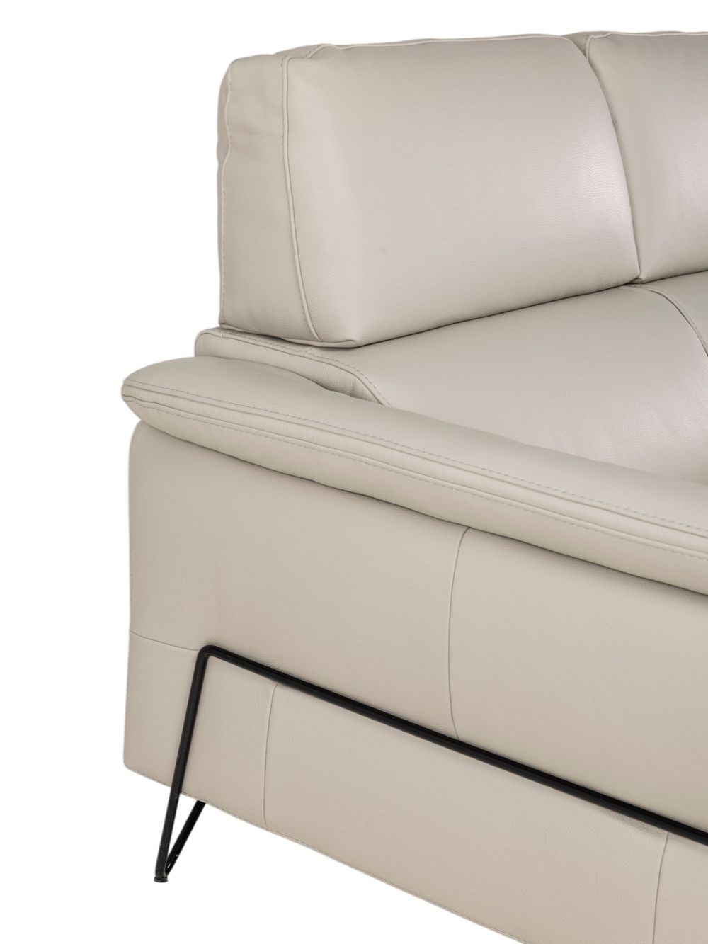 2-zit APACHE - Leder lichtgrijs DDV-24-TZ2