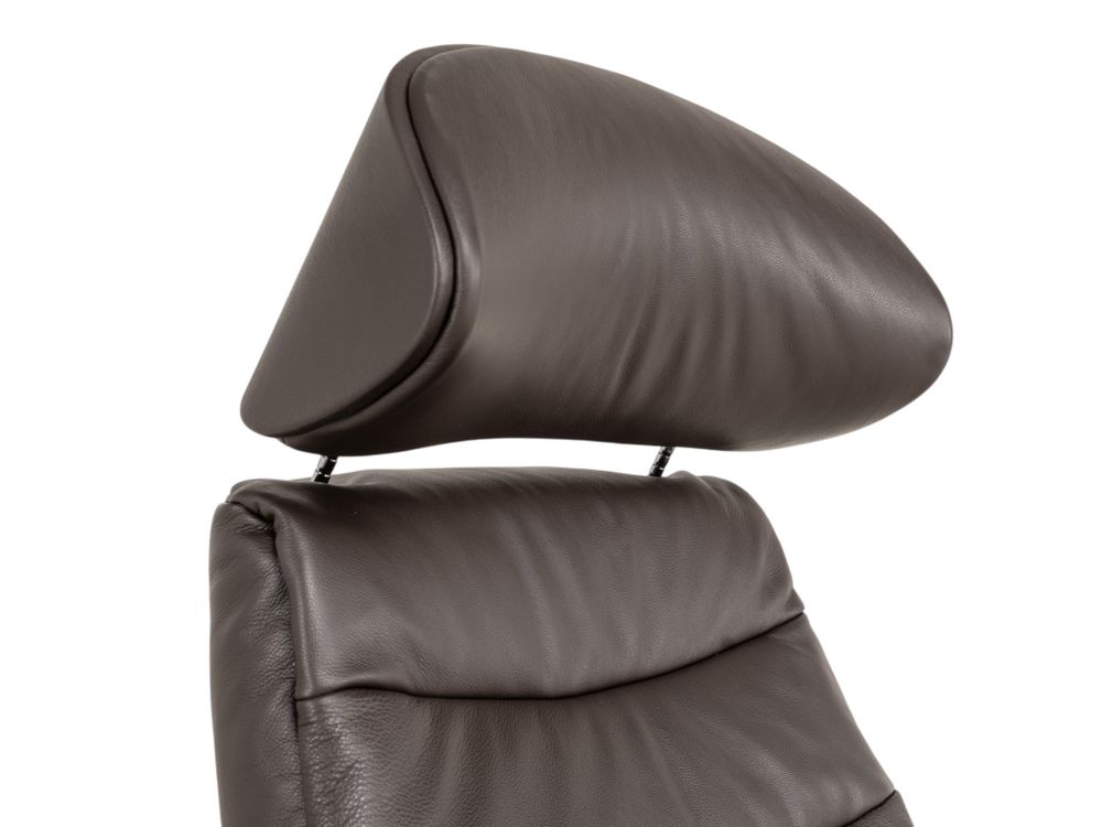 Elektrische relaxfauteuil MARINA - Leder donkerbru THC-15-000007-S-DBZ