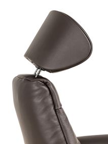 Elektrische relaxfauteuil MARINA - Leder donkerbru THC-15-000007-S-DBZ