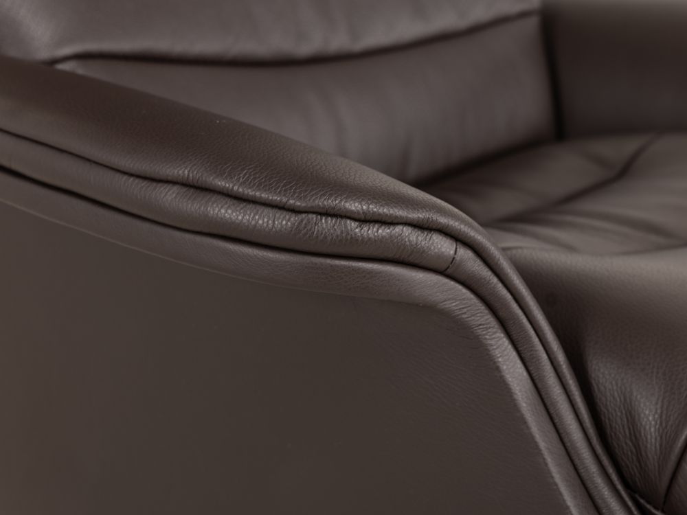 Elektrische relaxfauteuil MARINA - Leder donkerbru THC-15-000007-S-DBZ