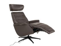Elektrische relaxfauteuil MARINA - Leder donkerbru THC-15-000007-S-DBZ