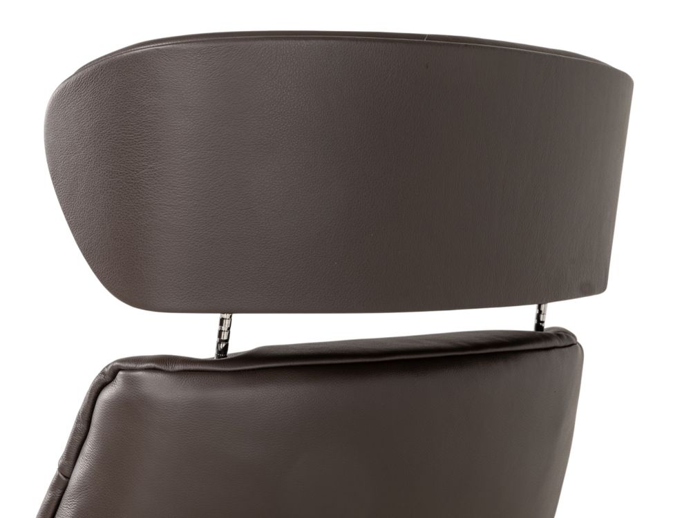 Elektrische relaxfauteuil MARINA - Leder donkerbru THC-15-000007-S-DBZ