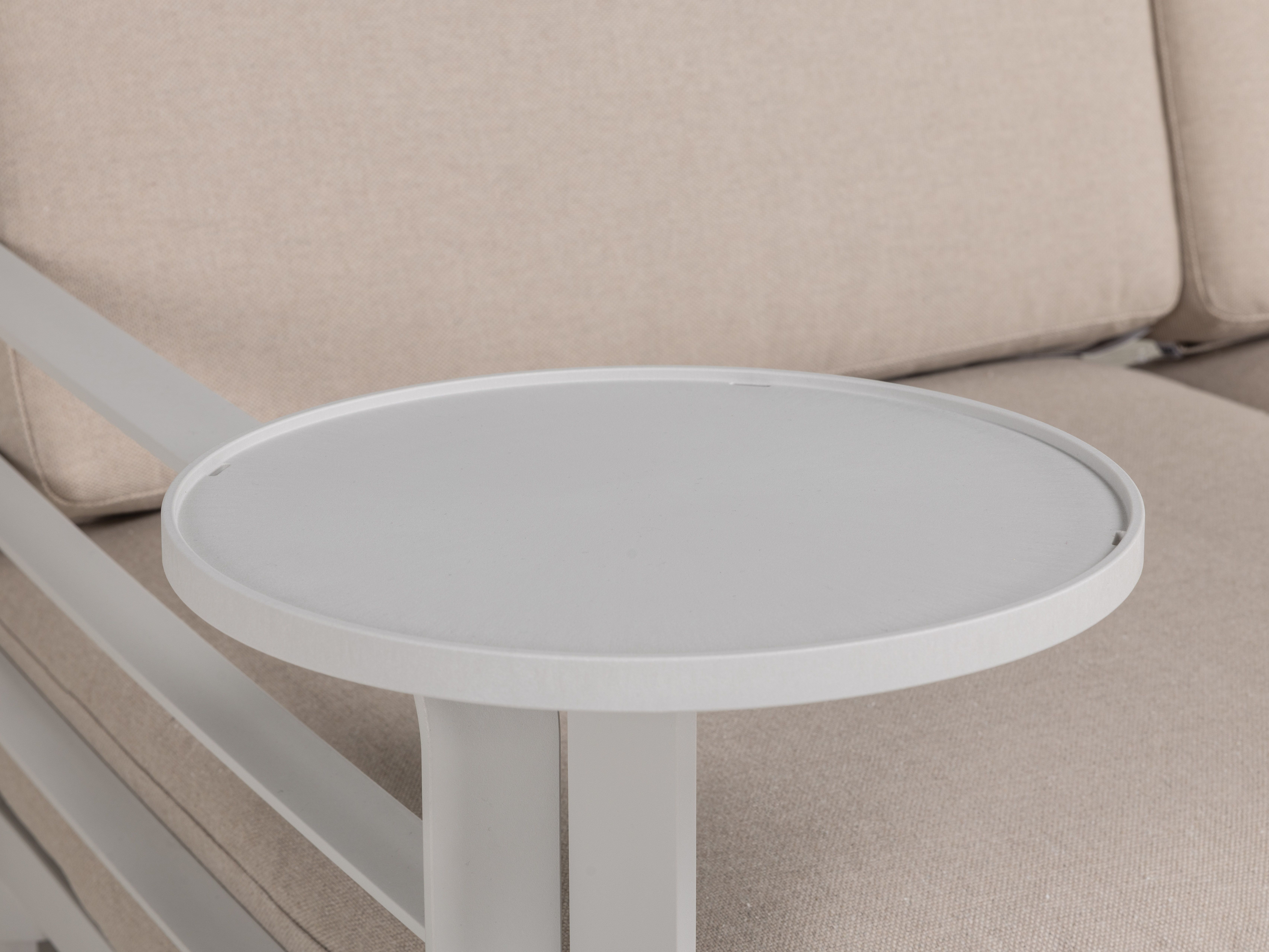 Hangbare bijzettafel voor loungeset MAXIMO - Gesso