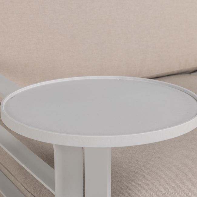 Hangbare bijzettafel voor loungeset MAXIMO - Gesso