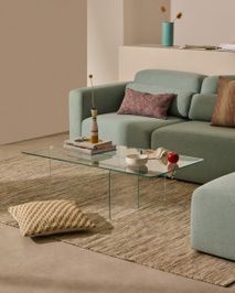 Salontafel ZAREN - Grijs glas KAV T0600067CC07