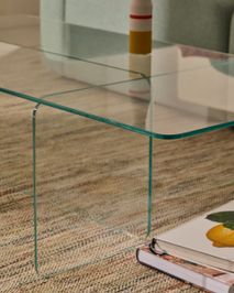 Salontafel ZAREN - Grijs glas KAV T0600067CC07