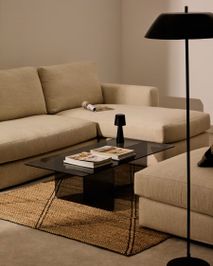 Salontafel ZAREN - Grijs glas KAV T0600067CC26