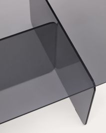 Salontafel ZAREN - Grijs glas KAV T0600067CC26