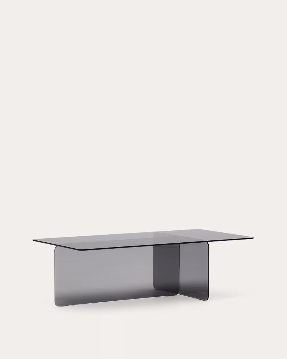 Salontafel ZAREN - Grijs glas KAV T0600067CC26