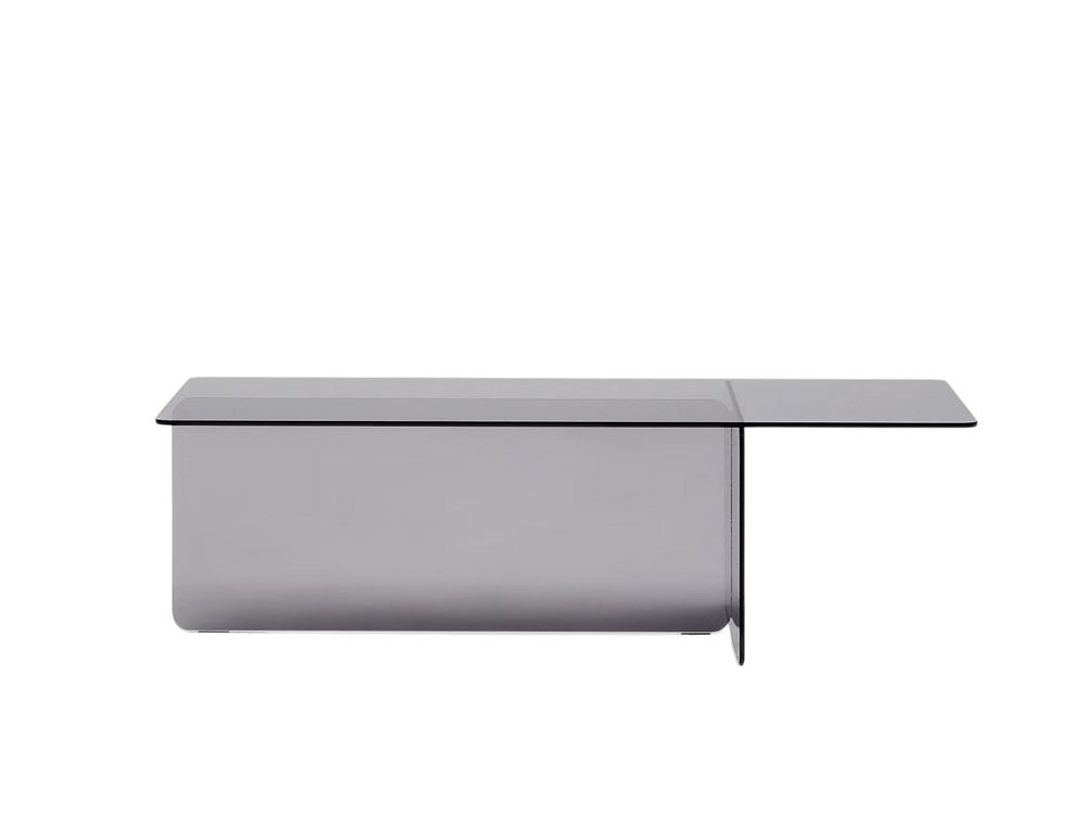 Salontafel ZAREN - Grijs glas KAV T0600067CC26