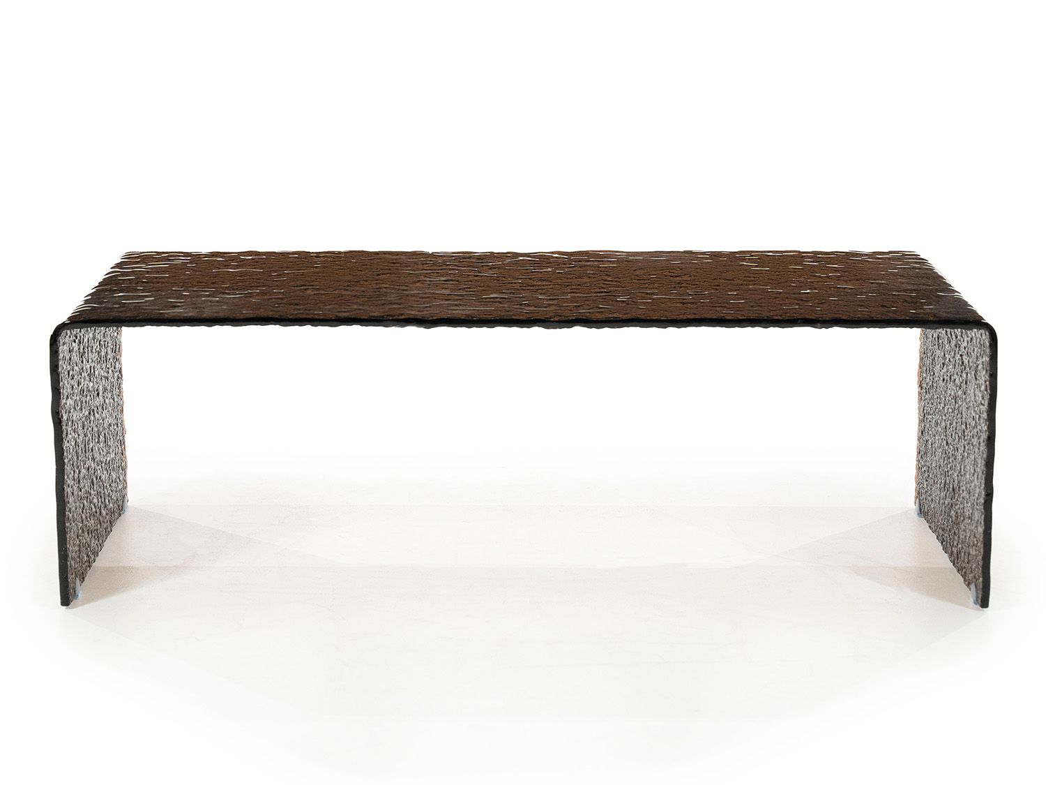 Salontafel RIPPLE - Bruin glas BBO 250059