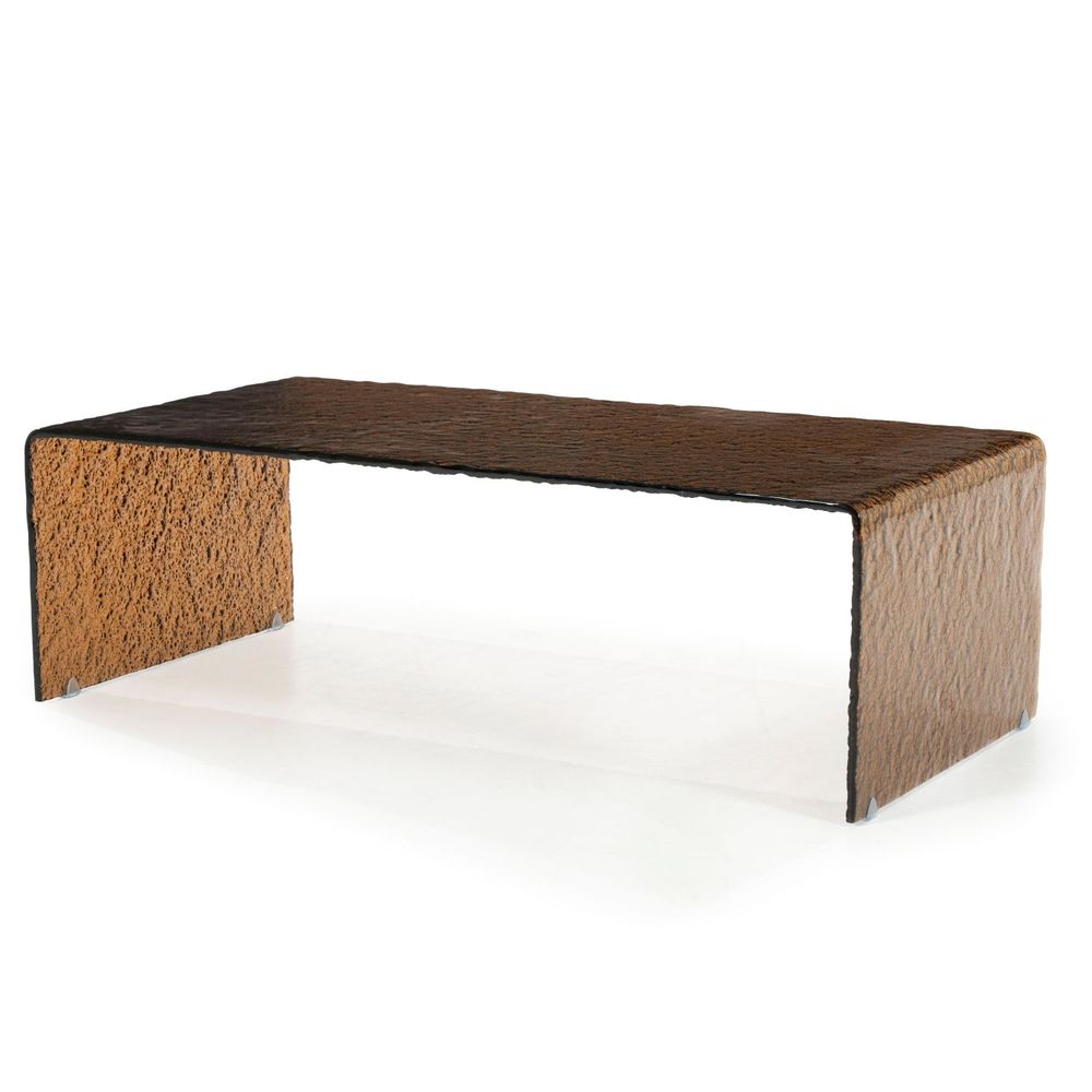 Salontafel RIPPLE - Bruin glas BBO 250059