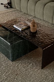 Salontafel RIPPLE - Bruin glas BBO 250059