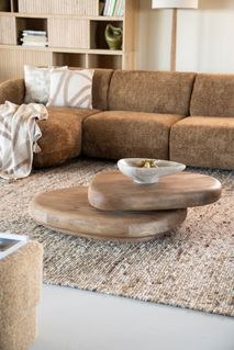 Salontafel KABO - Lichtbruin mangohout BBO 250079