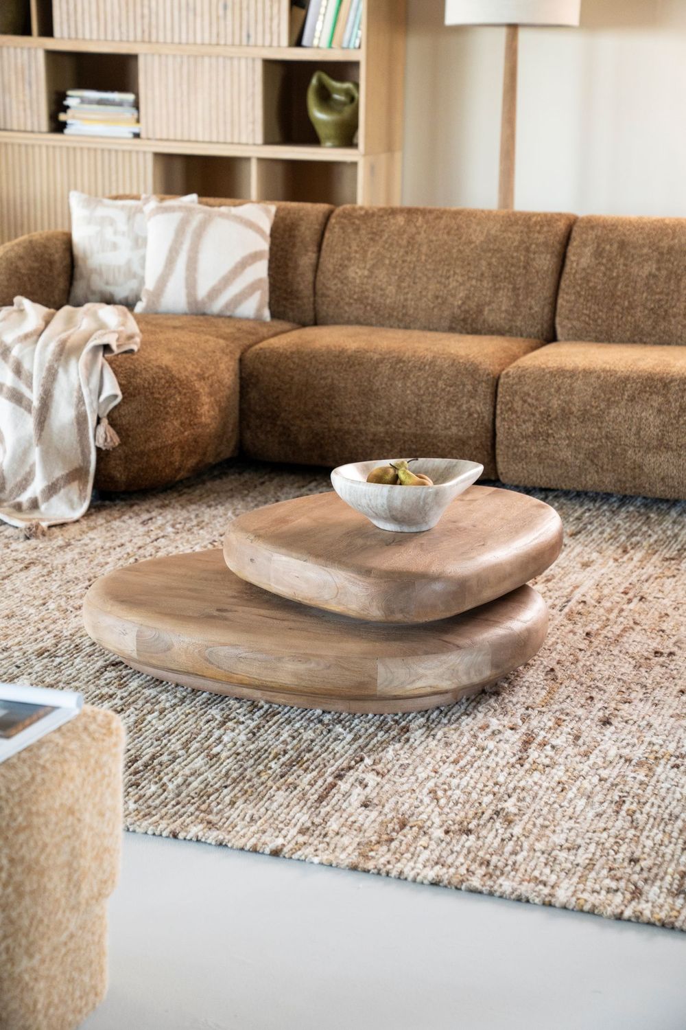 Salontafel KABO - Lichtbruin mangohout BBO 250079