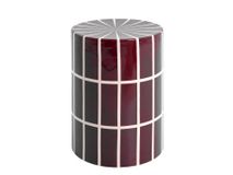 Bijzettafel SKYE - Bordeaux/Wit CCM 53158-BOR
