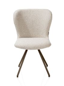 Draaibare eetkamerstoel ETHAN - Beige XOO 55116BEI