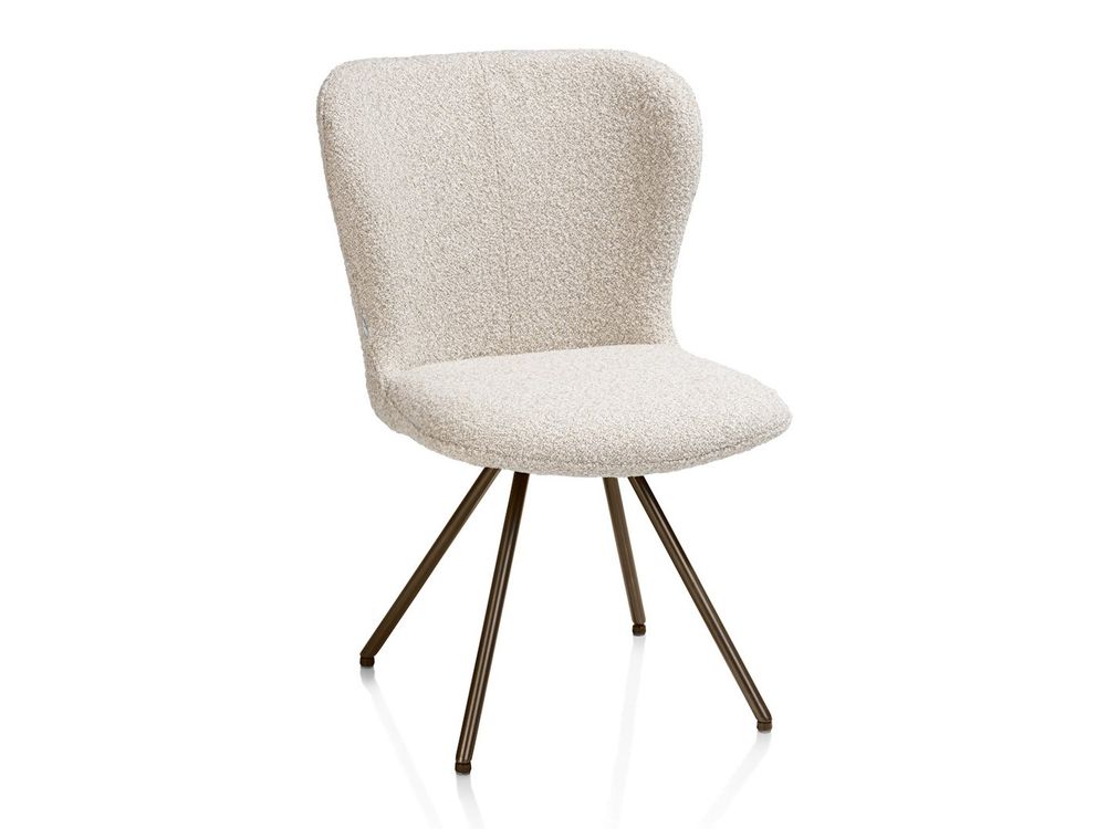 Draaibare eetkamerstoel ETHAN - Beige XOO 55116BEI