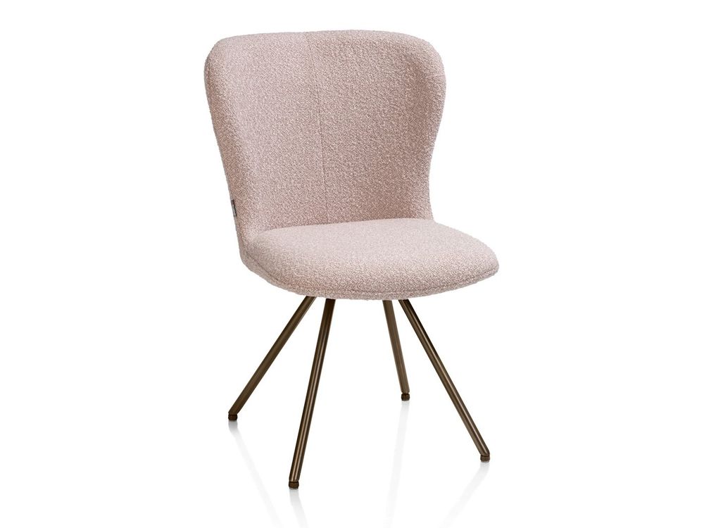Draaibare eetkamerstoel ETHAN - Roze XOO 55116ROZ