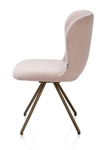 Draaibare eetkamerstoel ETHAN - Roze XOO 55116ROZ