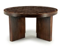 Salontafel TILED UP - Bruin keramiek/Mangohout BBO 250139