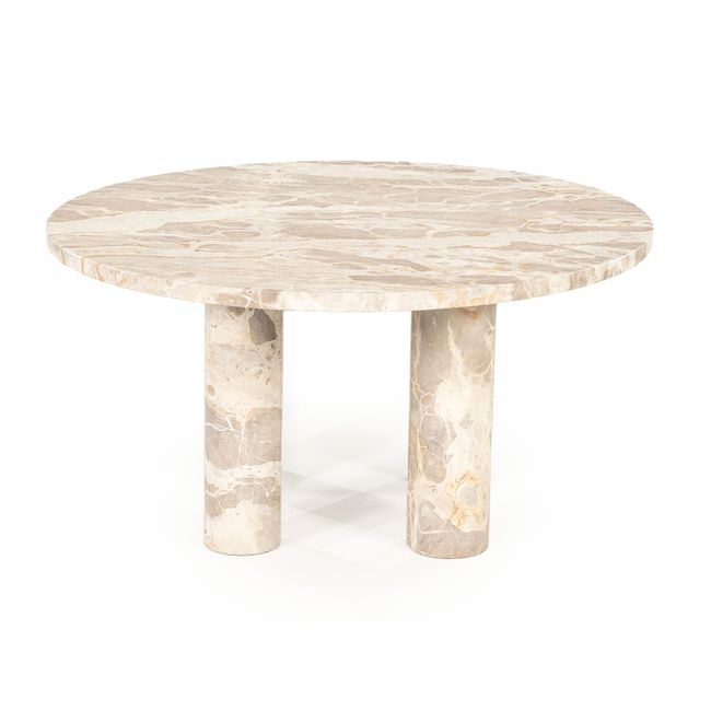 Salontafel MARMO - Beige marmer