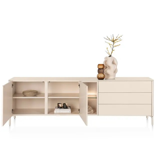 Dressoir TRENTINO - Gelakt crème