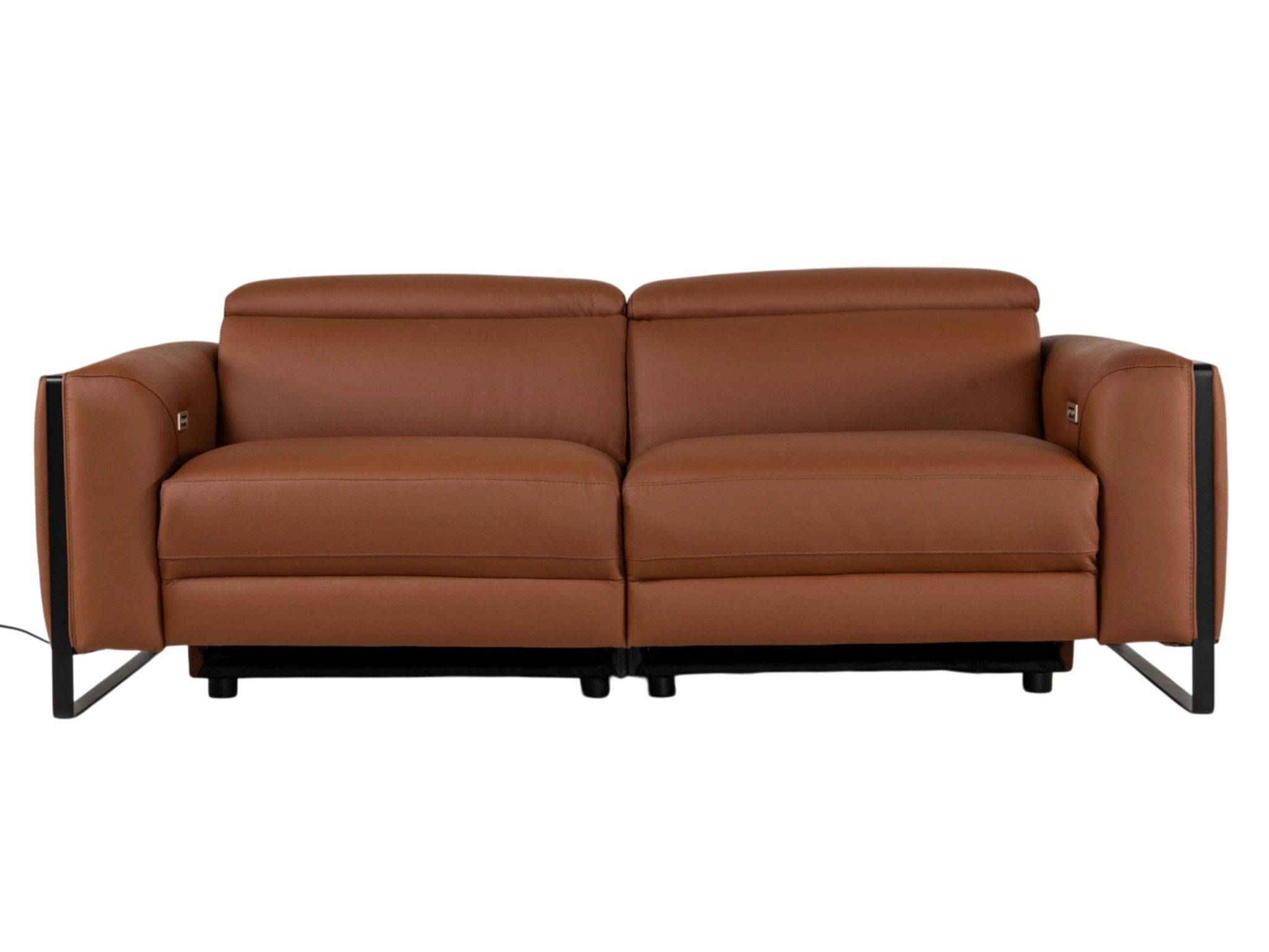 3-zit met 2 elektr. relaxen BRADLEY - Cognac leder DDV-19-000687-LR-C228