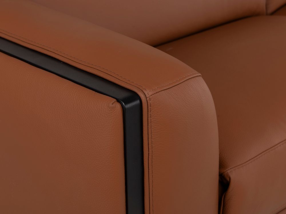 3-zit met 2 elektr. relaxen BRADLEY - Cognac leder DDV-19-000687-LR-C228