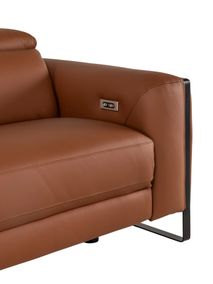 3-zit met 2 elektr. relaxen BRADLEY - Cognac leder DDV-19-000687-LR-C228